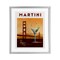 Stupell Industries Retro Martini & Bridge View Framed Print Under Glass, design by Brett Blumenthal